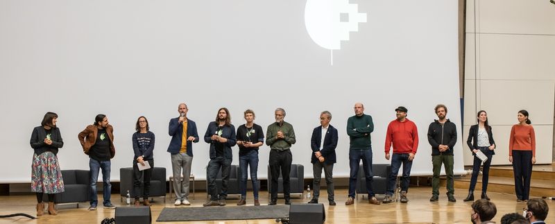 Presentation of the supporting organizations (Trägerkreise). Photo from the launch event 30th September, 2022